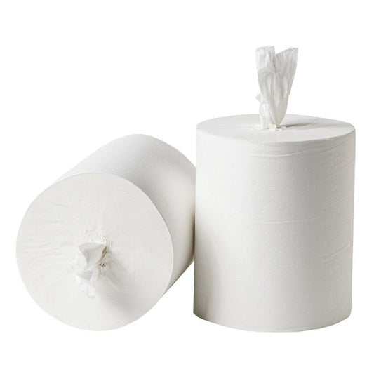 Midi Poetspapier coreless cellulose 1 laags - 6 rol á 300 meter | 2186 - FSC - Budget Papier