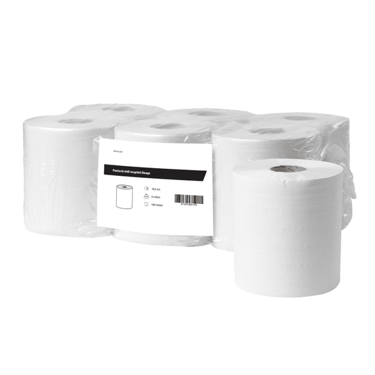 Midi poetspapier recycled 2-laags - 6 rol á 140 meter | 2167 - Budget Papier
