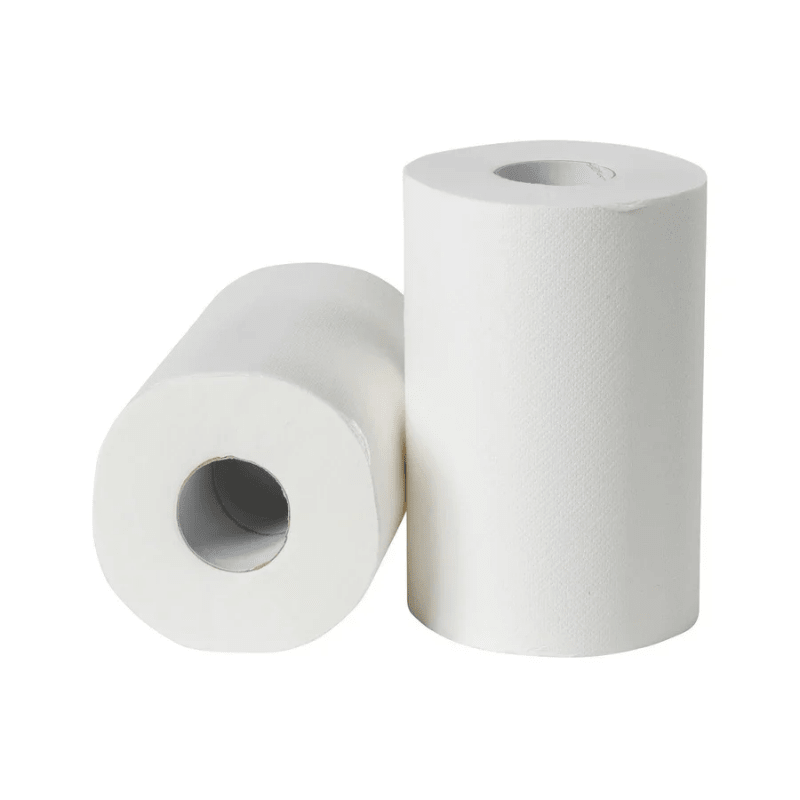 Mini poetspapier cellulose 1-laags | 12 rollen á 120 meter - Budget Papier