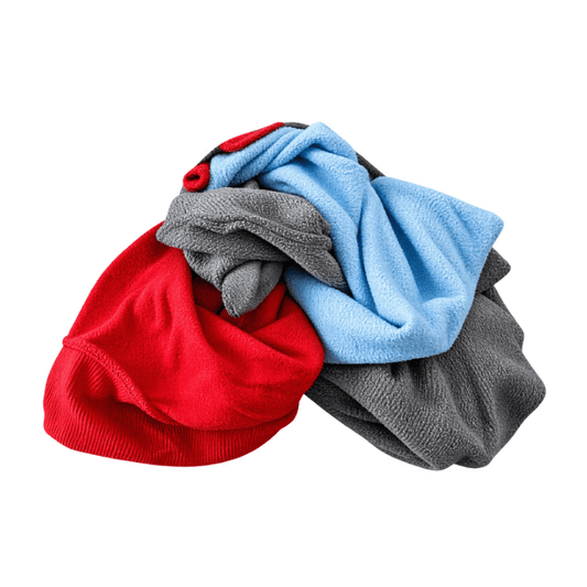 Poetslappen interlock gekleurd | doos á 10 kilo - Budget Papier