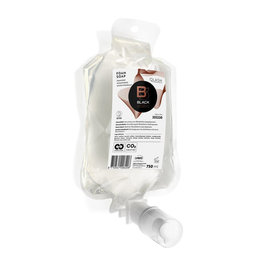 BlackSatino Qlash handzeep foam - 6 flacons á 750 ml | 332220 - Budget Papier