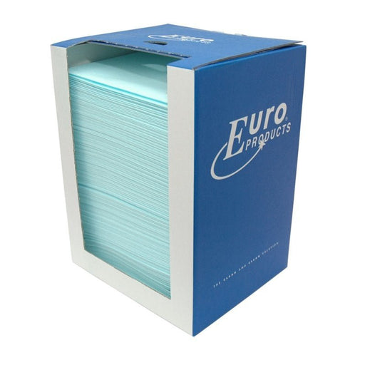 Euro Toptex sky blue nonwovendoek - 400 doeken | P61469 - Budget Papier
