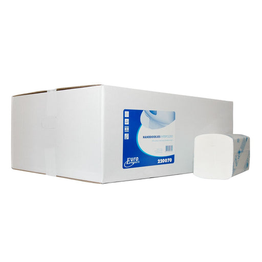 Handdoekpapier Interfold, Cellulose 2 laags - 3200 doekjes | 220070 - Budget Papier