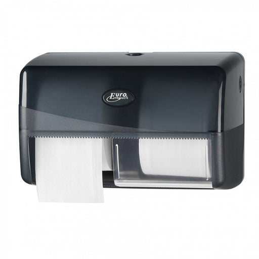 Pearl Black Duo toiletroldispenser Coreless | 431053 - Budget Papier