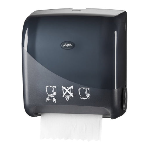Pearl Black Matic handdoekautomaat | 431156 - Budget Papier