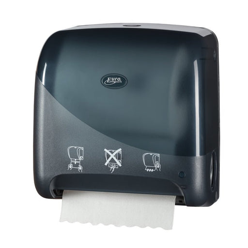 Pearl Black Mini Matic handdoekautomaat XL | 431159 - Budget Papier
