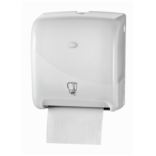 Pearl White handdoekautomaat Tear & Go | 431108 - Budget Papier