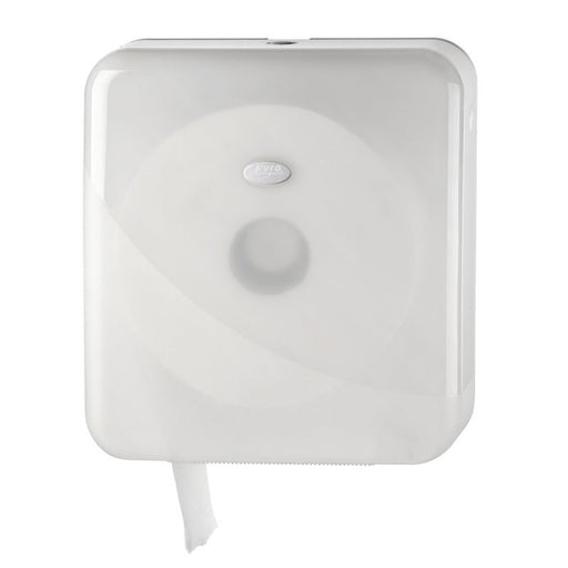 Pearl White Jumbo Maxi toiletroldispenser | 431004 - Budget Papier