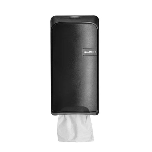 Quartz Black Bulkpack toiletpapierdispenser | 441056 - Budget Papier