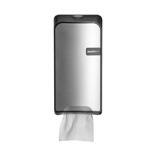 Quartz Silver Bulkpack toiletpapierdispenser | 441096 - Budget Papier