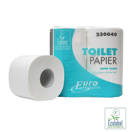 Toiletpapier, Euro tissue cellulose 2 laags - 40 rol per pak | 230040 - Budget Papier