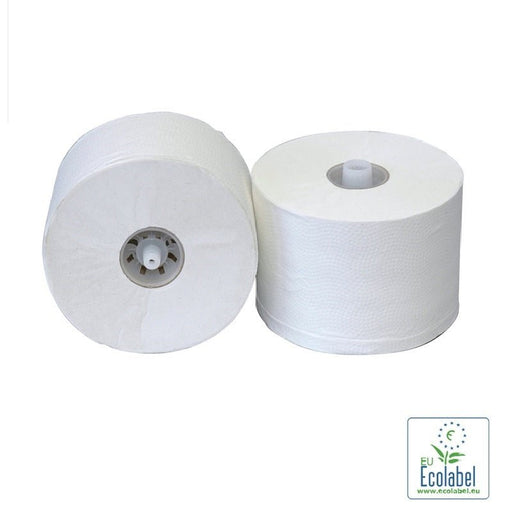 Toiletpapier met dop, recycled 1 laags - 36 rol per doos | P501600BLK - Budget Papier