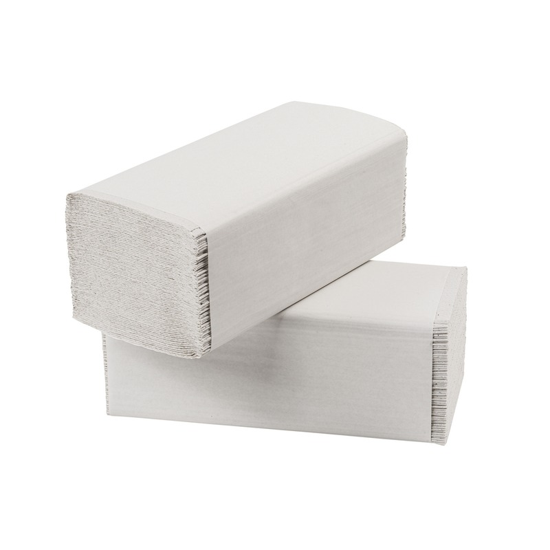 Handdoekpapier Z-vouw, recycled tissue 2 laags - 2154-FSC / pak | Budget Papier