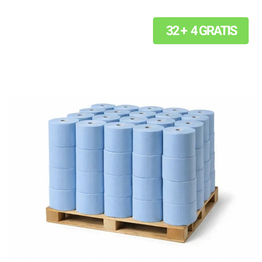Industriepapier 37 cm blauw 3-laags | 32+4 GRATIS