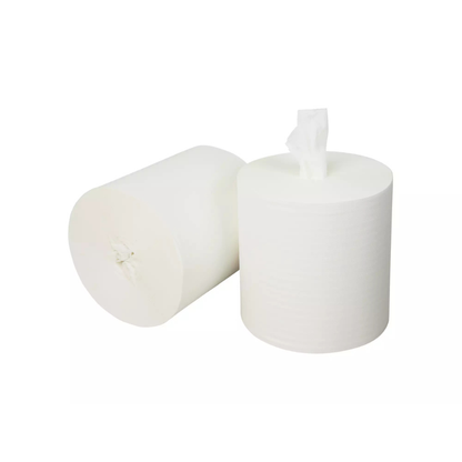 Midi poetspapier coreless cellulose 1 laags - 6 rol per doos | 119070 Budget Papier