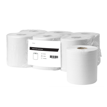 Midi Poetspapier recycled 2 laags - 6 rol á 140 meter | 2167/1 | Budget Papier