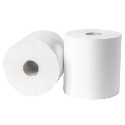 Midi Poetspapier recycled 2 laags - 2 rollen á 140 meter | 2167 | Budget Papier