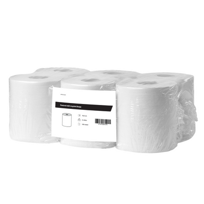 Midi Poetspapier recycled 2 laags - 6 rol á 140 meter | 2167 | Budget Papier