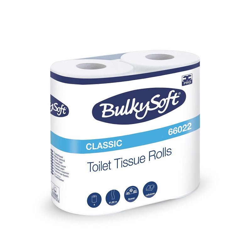 BulkySoft® toiletpapier cellulose 2 laags - 40 rol per pak | 66022 - Budget Papier