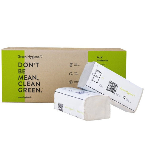 FALK - Handdoekpapier Z - vouw 100% recycled 1 laags - 5000 doekjes - Budget Papier