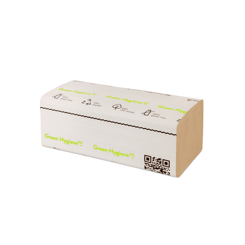 FALK - Handdoekpapier Z - vouw 100% recycled 1 laags - 5000 doekjes - Budget Papier