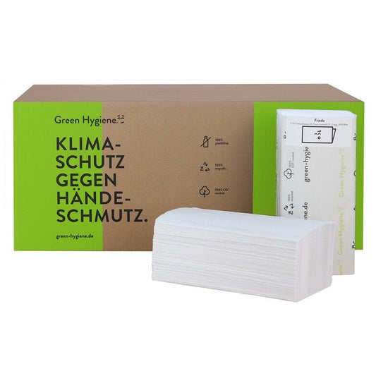FRIEDA - Handdoekpapier Z - vouw 100% recycled 2 laags - 4000 doekjes - Budget Papier