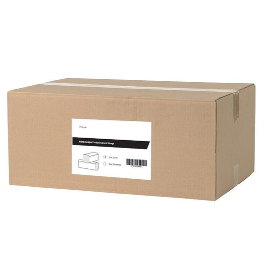 Handdoekpapier Z - vouw, recycled 1 laags - 5000 doekjes | 2152 - FSC - Budget Papier