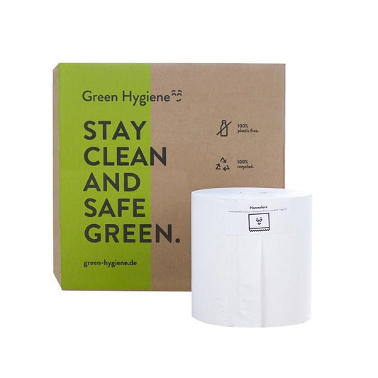 HANNELORE - Handdoekrol 100% recycled 2 laags - 8 rol per doos - Budget Papier