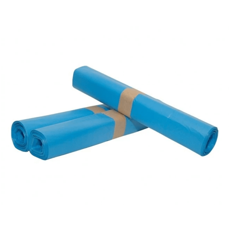 HDPE afvalzakken 70 x 110 cm T25 blauw | 25 rol á 20 zakken - Budget Papier