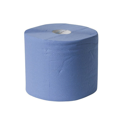 Industriepapier 24 cm cellulose Blauw 2 - laags - 2 rollen á 300 meter | 2169 - Budget Papier