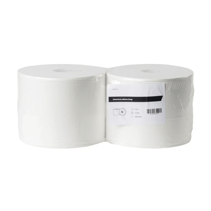 Industriepapier 27 cm cellulose 1-laags | 2 rollen á 1000 meter - Budget Papier