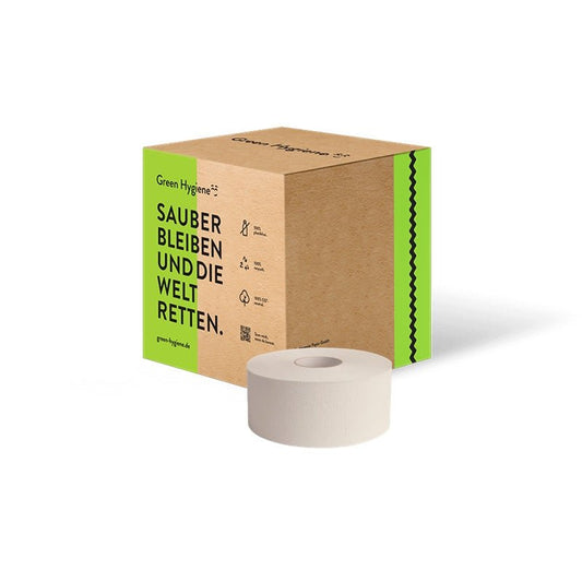 JUPP - Toiletpapier Maxi Jumbo 100% recycled 2 laags - 6 rol per pak - Budget Papier
