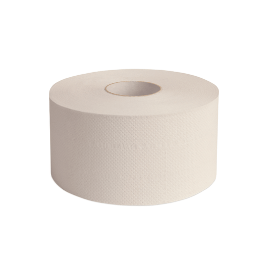 JUTTA - RENATE - Toiletpapier Mini Jumbo 100% recycled 2 laags - 16 rol per pak - Budget Papier
