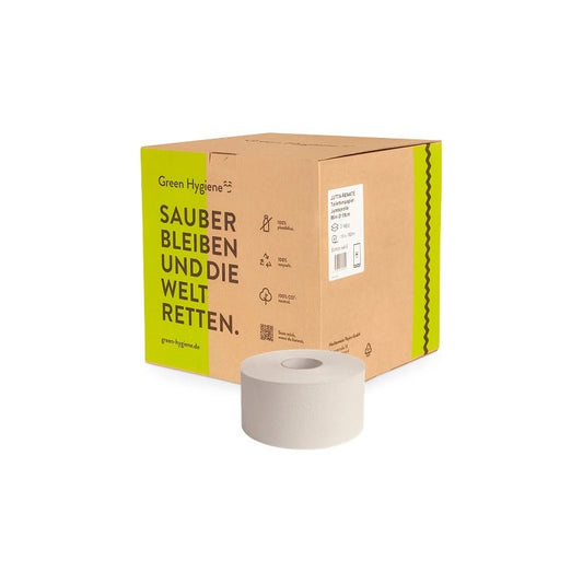 JUTTA - RENATE - Toiletpapier Mini Jumbo 100% recycled 2 laags - 16 rol per pak - Budget Papier