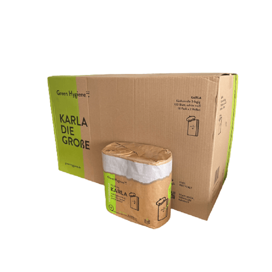 KARLA - Keukenrollen 100% recycled 3 laags - 36 rol per doos - Budget Papier