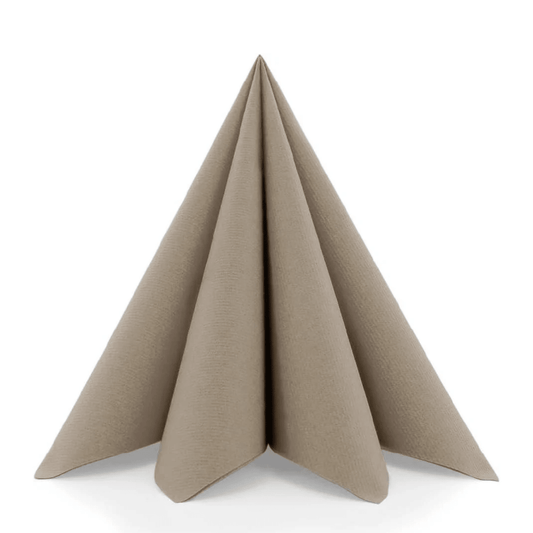 Linclass Professional Airlaid servetten Beige Grijs 40x40-1/4 vouw - Budget Papier