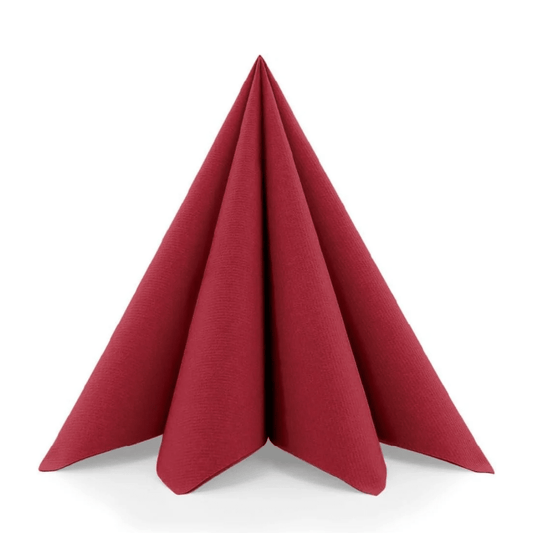 Linclass Professional Airlaid servetten Bordeaux 40x40-1/4 vouw - Budget Papier