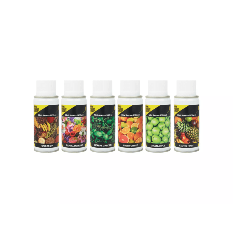 Luchtverfrisser Aerosol mix doos 4 x 3 geuren | 490768 - Budget Papier