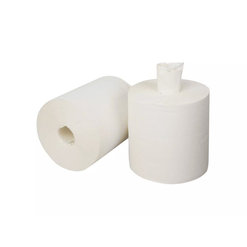 Midi poetspapier coreless cellulose 2-laags | 6 rollen á 160 meter - Budget Papier