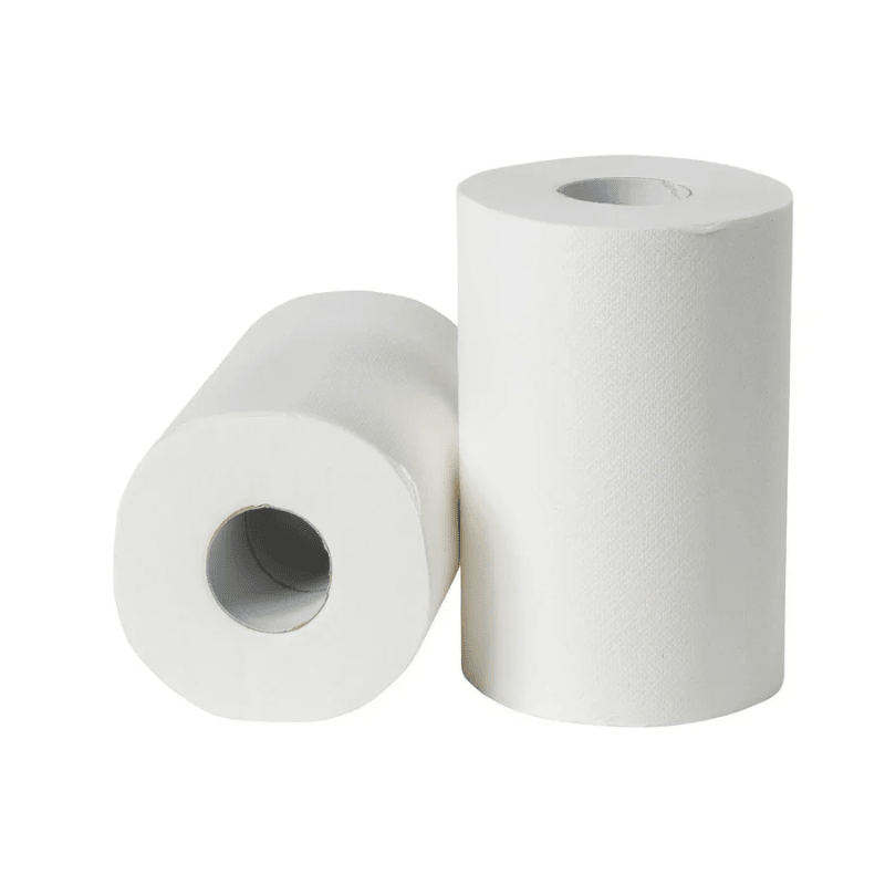 Mini poetspapier cellulose 2-laags | 12 rollen á 72 meter - Budget Papier