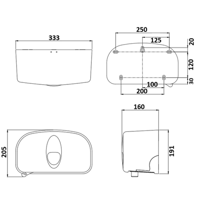 PlastiQline 2020 Doproldispenser - Budget Papier