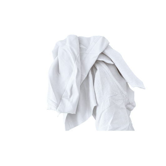 Poetslappen interlock wit | doos á 10 kilo - Budget Papier