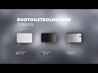 Quartz Black Duo toiletroldispenser Coreless | 441053