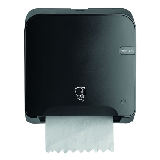 Quartz Black Mini Matic Tear & GO handdoekautomaat | 441150 - Budget Papier