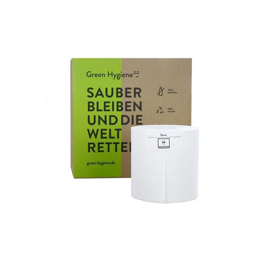 RAINER - Poetsrol midi 100% recycled 2 laags - 8 rol per doos - Budget Papier