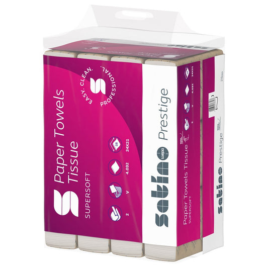 Satino Prestige V - vouw 2 laags 4032 doekjes | 278060 - Budget Papier
