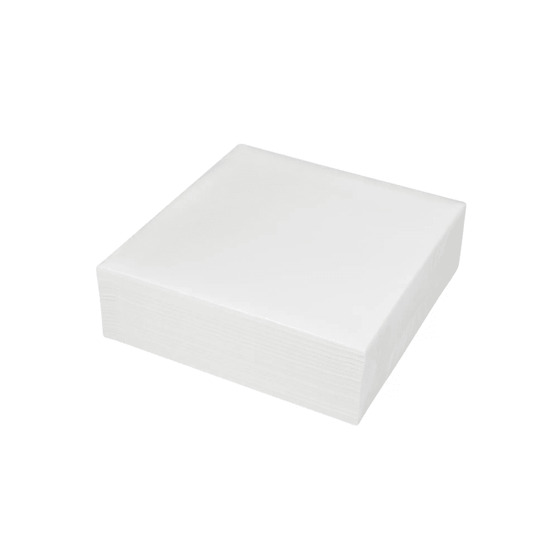 Servetten Airlaid Wit 1-laags 48x48-1/4 vouw - Budget Papier