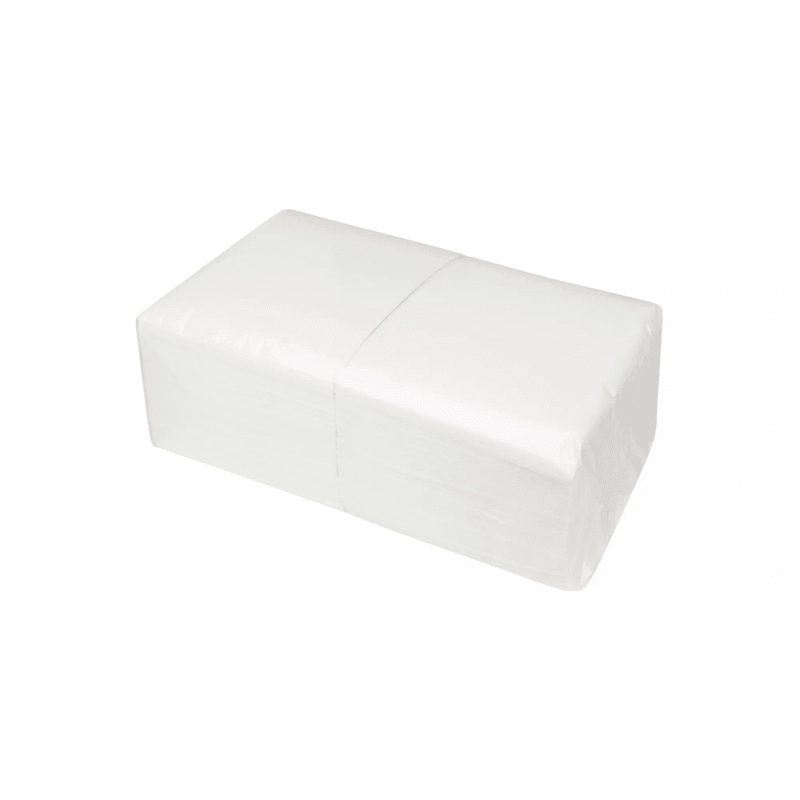 Servetten cellulose Wit 2-laags 33x33-1/4 vouw - Budget Papier