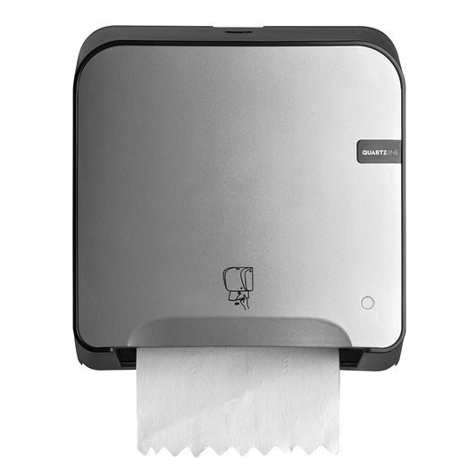 Silver Quartz Mini Matic Tear & GO handdoekautomaat | 441190 - Budget Papier