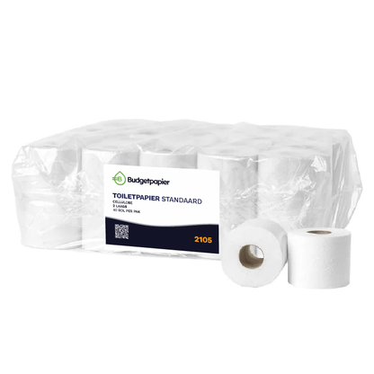Toiletpapier cellulose 2 laags - 40 rol per pak | 2105 - Budget Papier